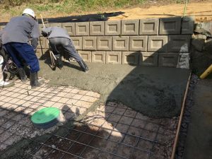 長泉町 下長窪マイホーム新築注文住宅 コンクリート均し