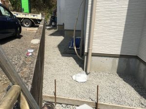 長泉町 下長窪マイホーム新築注文住宅 砕石敷
