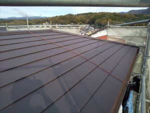 函南町 MFシルキー 屋根カバー工事