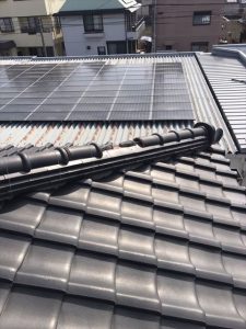 沼津市　棟瓦破損