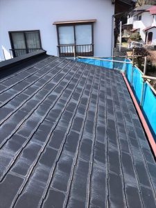 三島市　カラーベスト劣化　屋根カバー工法