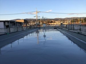 三島市 アパート屋上防水塗装