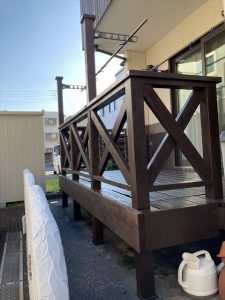 沼津市 ウッドデッキ補修