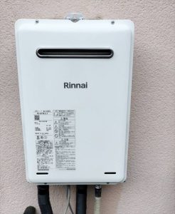 三島市でリンナイ給湯専用給湯器の交換