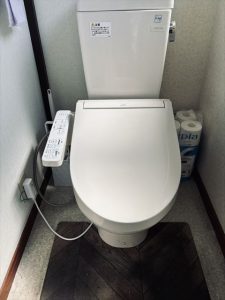 沼津市の貸店舗でウォシュレット取付と水栓交換