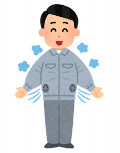 エアコン内蔵スーツ