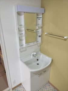 沼津市の借家でコンパクト設計のパナソニック洗面台！