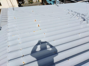 沼津市 劣化のため折半屋根補修
