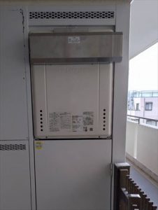 沼津市ノーリツ給湯器排気カバー付交換