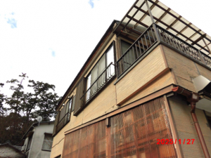 沼津市沿岸部　外壁調査へ伺いました