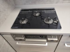 沼津市　キッチンリフォーム　ビルトインコンロ