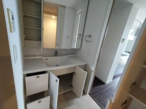 裾野市でTOTO「オクターブ」の洗面リフォーム