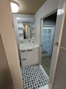 沼津市　洗面リフォーム　クリナップ「ファンシオ」