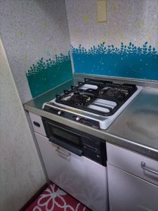 沼津市　ガスコンロ　コンパクト