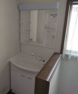 三島市　洗面化粧台をパナソニックAW(MX)にリフォーム