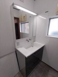 沼津市　洗面化粧台リフォーム　クリナップBGAシリーズ