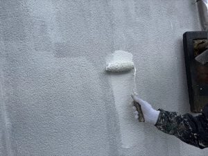 函南町　戸建住宅　モルタル外壁塗装と雨戸木枠の補修