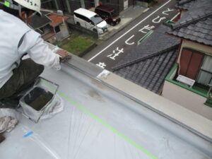 沼津市　雨漏り対策にもつながる笠木防水工事