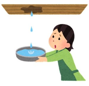 6月の山梨県で発生した地震の影響で雨漏りが…