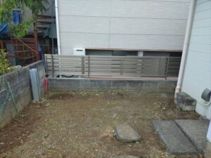 沼津市　外構リフォーム　フェンス設置