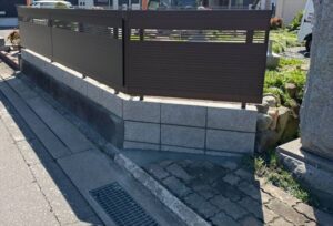 沼津市 外構改修 ブロック・フェンス