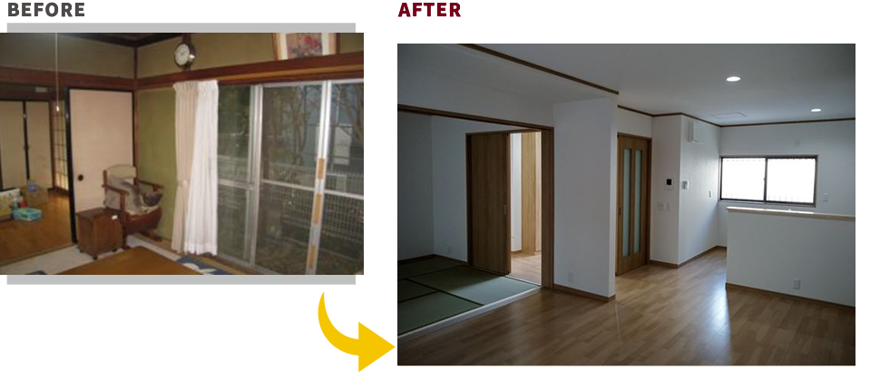 before after