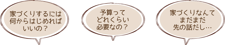 家づくりするには何からはじめればいいの?