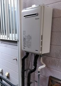 富士宮市　リンナイ給湯器　給湯専用　給湯器交換