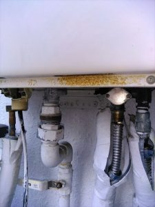 三島市中央町でノーリツ製エコジョーズ給湯器に交換