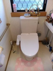 清水町　トイレリフォーム　ウォシュレット