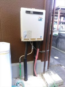 富士市船津でノーリツ製エコジョーズ給湯器に交換