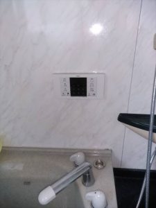 富士市給湯器交換　ノーリツ　浴室リモコン