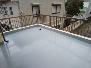 沼津市で雨漏り修理ウレタンによるベランダ防水工事で雨漏り解決