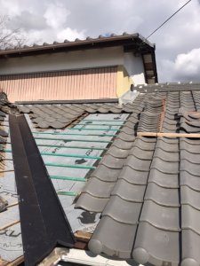 沼津市瓦屋根雨漏り谷樋