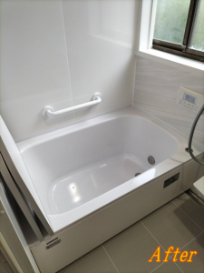沼津市タイル張りの浴室をユニットバスにリフォーム！