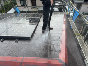 沼津市屋根塗装高圧洗浄