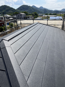 函南町 瓦屋根からガルバリウム鋼板で葺き替え