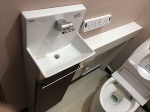 沼津市 トイレリフォーム INAX手洗い
