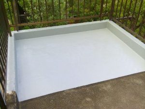 沼津市　物置の雨漏りをやさしく守る防水塗装